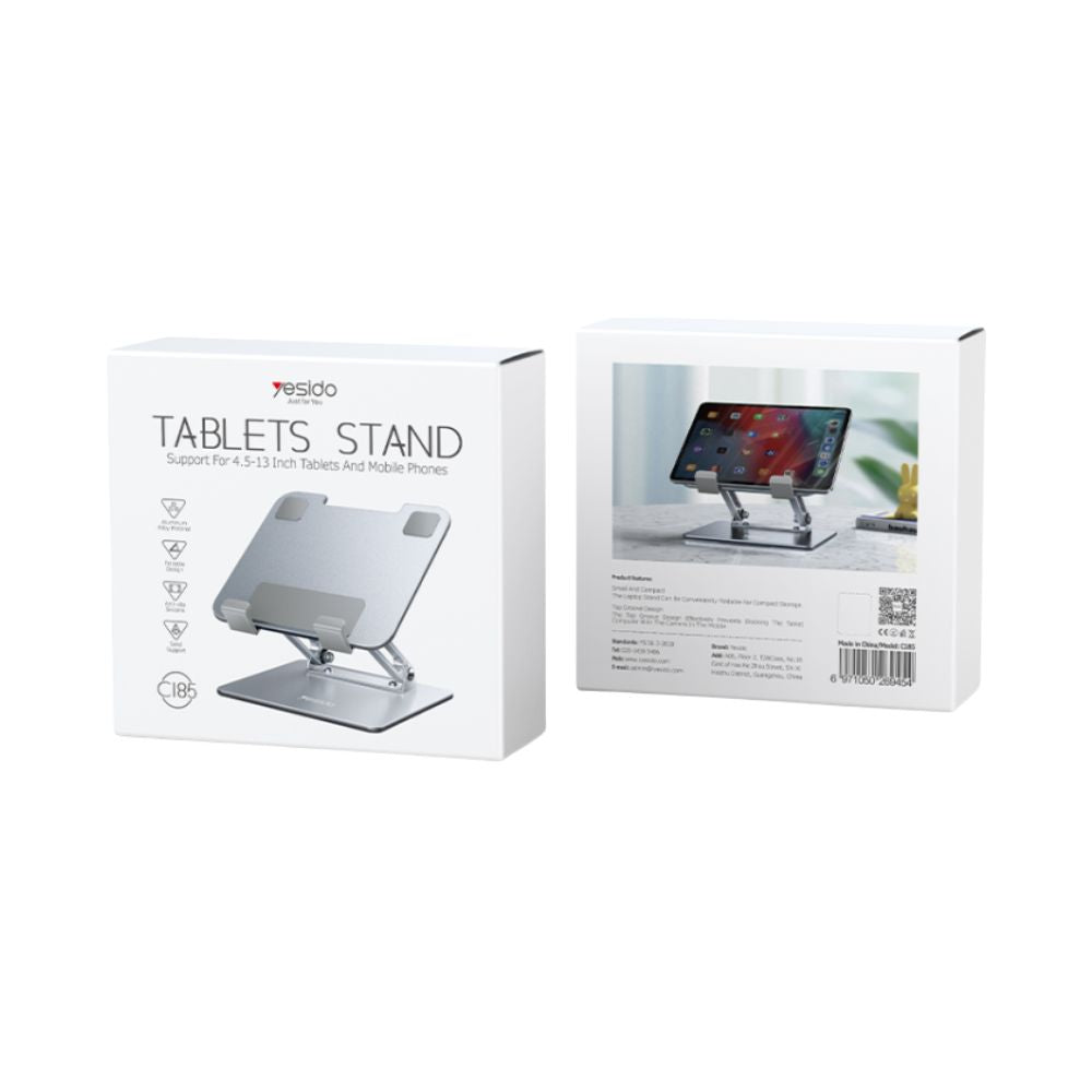 Yesido C185  Foldable Desktop Supporter Holder Metal Laptop Stand Yesido C185  Foldable Desktop Supporter Holder Metal Laptop Stand